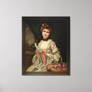 Impressão Em Tela Carta do Amor por Francois Martin-Kavel