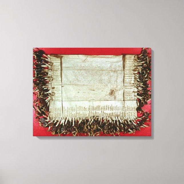 Impressão Em Tela Carta medieval de protesto da Boêmia (Frente)