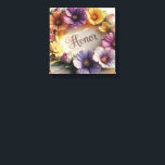 Impressão Em Tela Cartão de Cumprimentos 3D Luxuoso com Desenho Flor<br><div class="desc">Cartão de Cumprimentos 3D Luxuoso com Desenho Floral – Mensagem 'Amor' Elegante em Papel Bege</div>