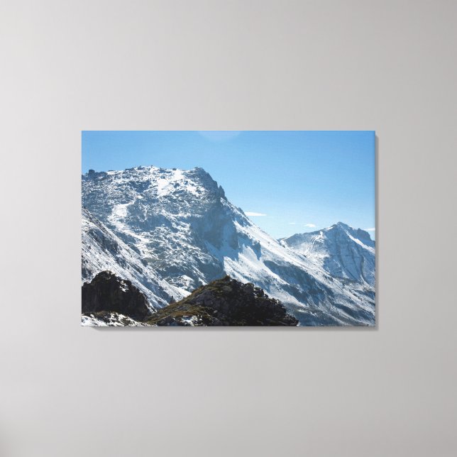 Impressão Em Tela Cartão de Férias de Suiça Snow Davos (Frente)