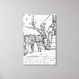 Impressão Em Tela Cartão de jogo que descreve a chegada dos