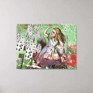 Impressão Em Tela cartas de aventura de alice no país das maravilhas