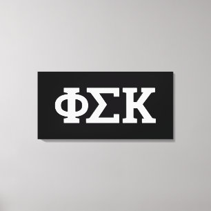Impressão Em Tela Cartas Phi Sigma Kappa