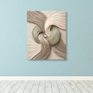 Impressão Em Tela Cartaz Abstrato Orgânico Minimalista – Neutro