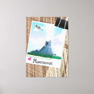 Impressão Em Tela Cartaz das férias do vulcão de Montserrat