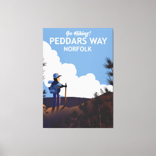 Impressão Em Tela Cartaz de caminhada na Peddars Way Norfolk