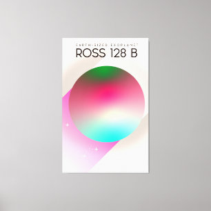 Impressão Em Tela Cartaz de ficção científica de Ross 128B