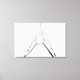 Impressão Em Tela Cartaz de Geometria de Túnel de Luz Abstrata