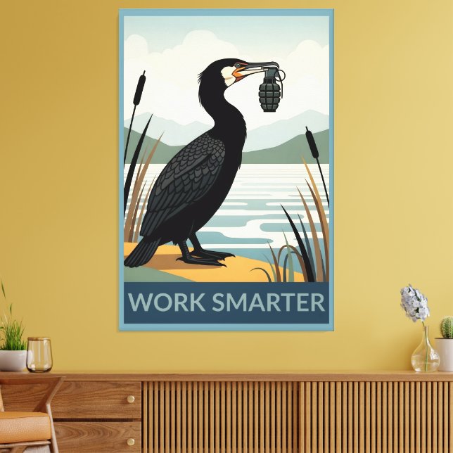 Impressão Em Tela Cartaz de trabalho inteligente (Insitu(Sala de estar))