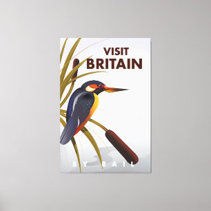 Impressão Em Tela Cartaz de viagem antigo Visite a Grã-Bretanha.