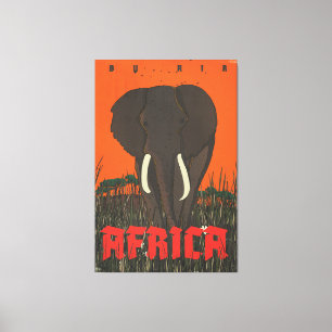 Impressão Em Tela Cartaz de Viagem By Air Africa