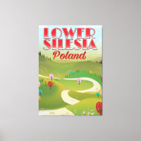 cartaz de viagem da Baixa Silésia Polônia