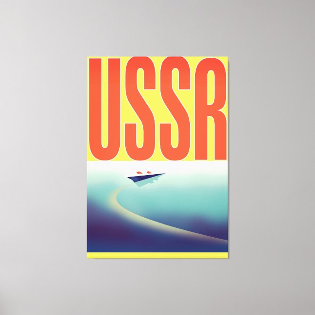 Impressão Em Tela Cartaz de viagem da URSS Soviética (Frente)