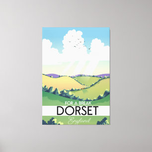 Impressão Em Tela Cartaz de viagem de Dorset Inglaterra