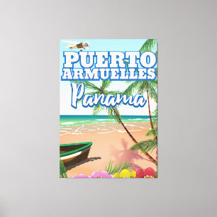Impressão Em Tela cartaz de viagem de férias em Puerto Armuelles Pan