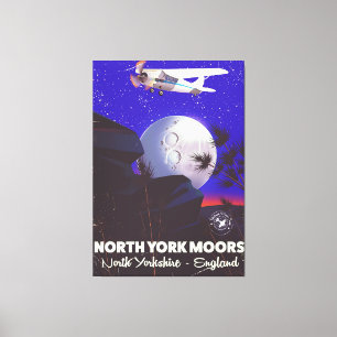 Impressão Em Tela Cartaz de viagem de North York Moors Inglaterra