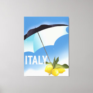 Impressão Em Tela Cartaz de viagem estilo vintage limões da Itália