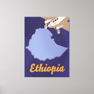 Impressão Em Tela cartaz de viagem Etiópia