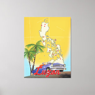 Impressão Em Tela Cartaz de viagem Luzon Filipinas