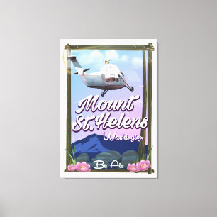 Impressão Em Tela Cartaz de viagem Monte St. Helens Washington