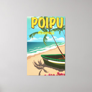 Impressão Em Tela Cartaz de viagem Poipu Hawaii