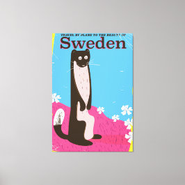 Impressão Em Tela Cartaz de viagem vintage de desenho animado da Sué