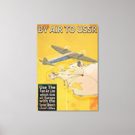 Impressão Em Tela Cartaz de Viagem Vintage Soviético URSS