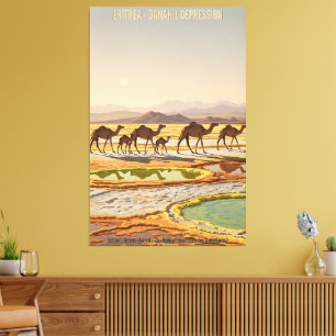 Impressão Em Tela Cartaz de Viagem Vintage WPA Africano