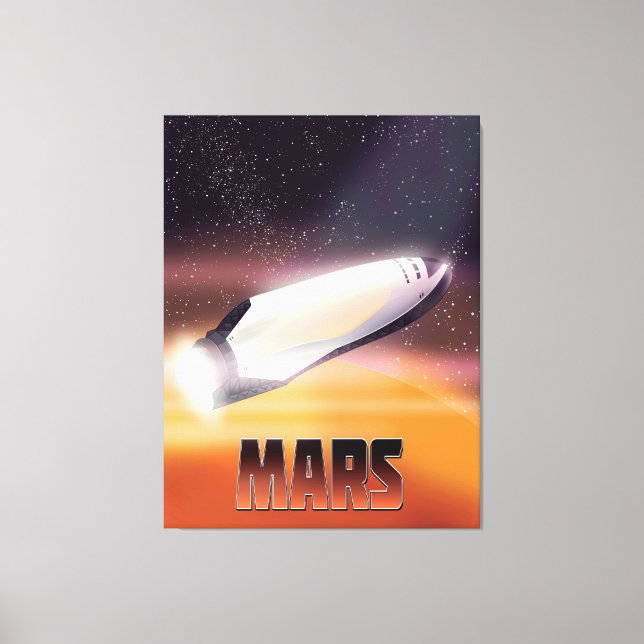 Impressão Em Tela Cartaz do Espaço de Marte (Frente)