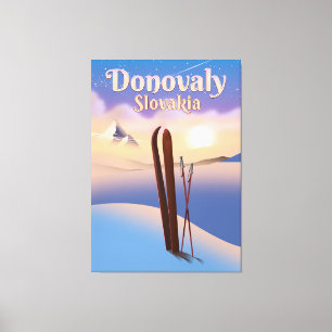 Impressão Em Tela Cartaz do esqui de Donovaly Slovakia