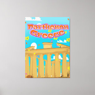 Impressão Em Tela Cartaz do viagem da piscina do Partenon
