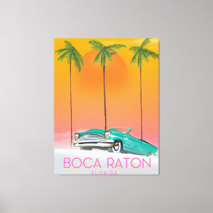 Impressão Em Tela Cartaz do viagem de Boca Raton Florida