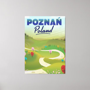 Impressão Em Tela Cartaz do viagem do Polônia de Poznań