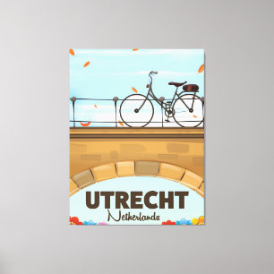 Impressão Em Tela Cartaz holandês das férias de Utrecht