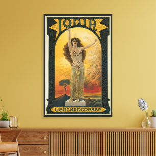 Impressão Em Tela Cartaz Mágico Vintage, Ionia A Encantadora