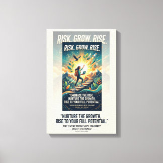 Impressão Em Tela Cartaz Motivacional Imagine Construa Alcance