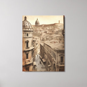 Impressão Em Tela cartaz vintage de Roma