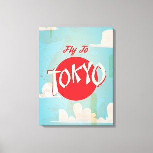 Impressão Em Tela Cartazes de Viagem do Tóquio Antigo, Japão