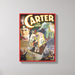 Impressão Em Tela Carter o poster restaurado excelente do mágico do