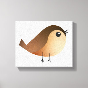 Impressão Em Tela Cartografia de Pássaro Sparrow