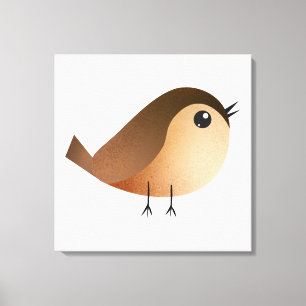 Impressão Em Tela Cartografia de Pássaro Sparrow