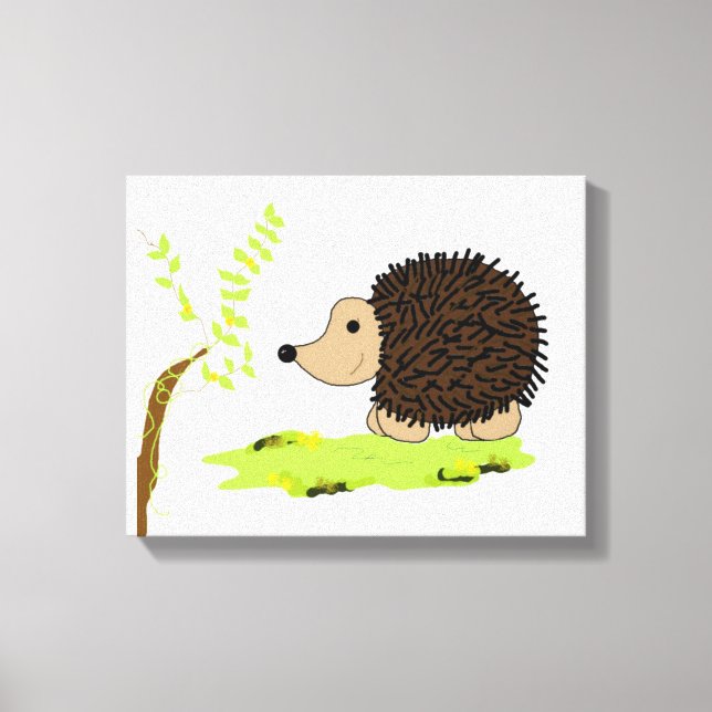 Impressão Em Tela Cartoon Hedgehog (Frente)
