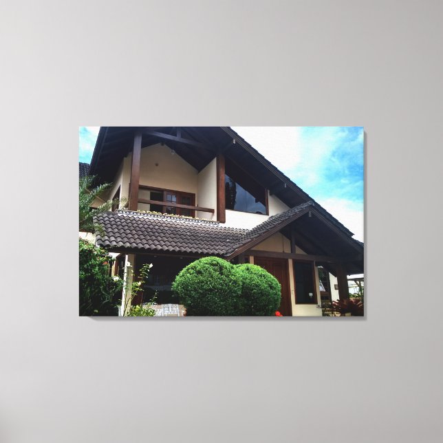 Impressão Em Tela Casa (Frente)