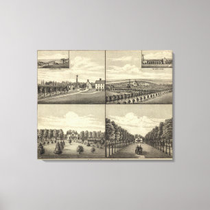 Impressão Em Tela Casa de Hodges, Nebraska