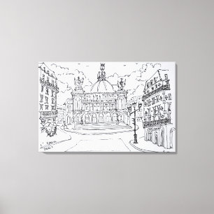 Impressão Em Tela Casa de Ópera Palais Garnier Paris, França