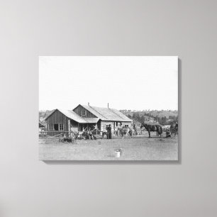 Impressão Em Tela Casa de rancho ocidental na fotografia de South