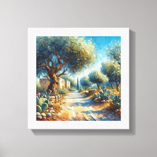 Impressão Em Tela Casa di Campagnia Siciliana 2 de 3 (Frente)