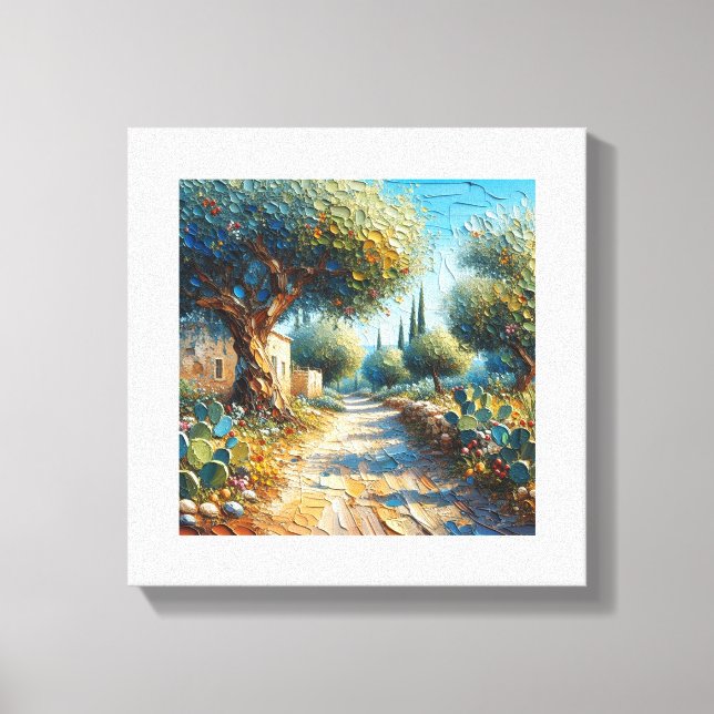 Impressão Em Tela Casa di Campagnia Siciliana 3 de 3 (Frente)