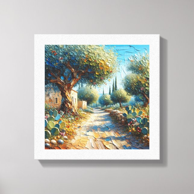 Impressão Em Tela Casa di Campagnia Siciliana 3 de 3 (Frente)