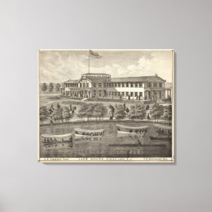 Impressão Em Tela Casa do lago, lago spring, NJ